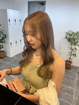 ペレ 栄店(PELE)&nbsp;前髪/アンブレラカラー/こなれミディ/イメチェン/ウェーブパーマ