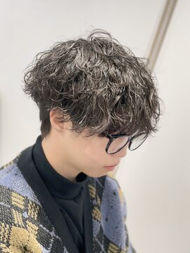 ネクストメンズ 表参道(NEXT men's) ダークアッシュ/ニュアンスパーマ/韓国マッシュ/スペインカール