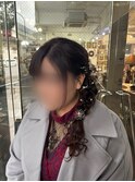 サイド編みおろし