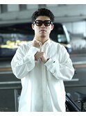 30代男性オールバックショート　@lipps_satoshuhei