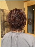 『ボリュームup』ミディアムふわふわパーマ/30代/40代/50代