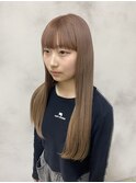 ダメージ最小！スーパーロングに縮毛履歴からのブリーチカラー