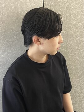 ニアウ 太田店(Niau) メンズナチュラルセンターパート毛流れパーマ縮毛矯正曲がる