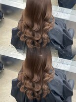 ペレ 栄店(PELE) くびれヘア/アプリコットオレンジ/夏のヘアアレンジ/栄