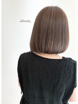 シルエット 美容室 【大人ボブ】ハイライトカラー