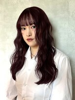 ヨーク(YOKE)&nbsp;【YOKE】ダークレッドローズブラウンブリーチなしレイヤー顔周り