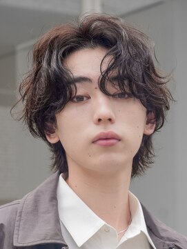 フィフス 栄(fifth) 栄ミディアムメンズウルフシャドウパーマスパイラルパーマ30代