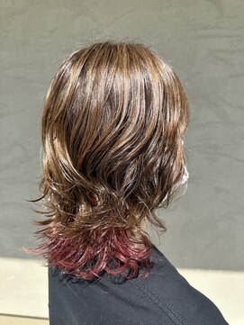 2席のみの美容室 アナイス(Anaiss) くびれヘア/アプリコットオレンジ/夏のヘアアレンジ/蟹江