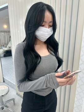 ユイマァル 岡山店(YUIMARL) 20代30代ロンググレージュブルーブラックネイビー黒髪