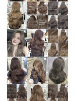 アマトウキョウスマートサロン(AMA TOKYO×Smart Salon) ベージュカラー ブリーチなし レイヤーカット 海外風