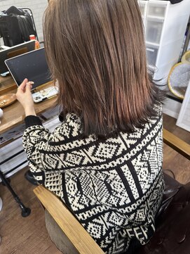 ライフ 星田店(Lyfe) 透明感ブラウンベージュミディレイヤー大人仕上げ_422