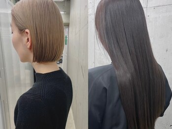 レス 伏見(LESS)の写真/【伏見/栄】”髪質改善×くせ毛活かし”ブリーチ歴があってもナチュラルに馴染む酸性縮毛矯正が大人気☆