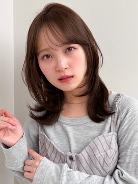 ラフ フロム ガーデン(Laf from GARDEN) ミディアム/レイヤーカット/顔周りカット/透明感カラー