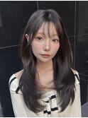 王道ミディアムレイヤー/小顔カット/顔まわりレイヤー/新宿