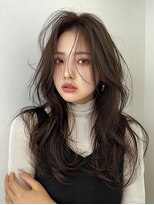 フレイムスヒュー 高崎店(FRAMES HUE)&nbsp;ハッシュカット×艶ショコラベージュカーテンバング高崎