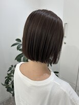 グラムヘアー(GLAM HAIR) 前下がりボブ×アッシュカラー