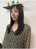 ナチュラルストレート×レイヤーカット