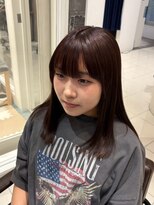 アース 郡山コスモス通り店(HAIR&MAKE EARTH)&nbsp;ナチュラルブラウン×韓国風ストレート