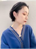 SYUK/髪質改善/黒髪ショート/耳かけスタイル/高円寺