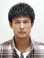 ベーア メロー(Bar mellow)&nbsp;黒髪ビジネス大人ダウンバングショートパーマ