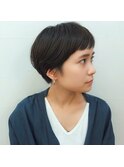 アッシュブラウンコンパクトショート