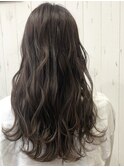 外国人風×アッシュグレーカラー