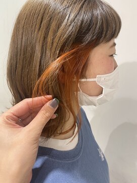 シーン 池袋(scene.) scene.【シーン】【池袋 西口徒歩3分】インナーカラーオレンジ