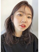 クラク 笹塚店(KURAKU) ラベンダーアッシュ/シースルーバング/20代30代