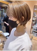 【morio原宿】くびれショート　前髪なし　耳かけショート　宮本