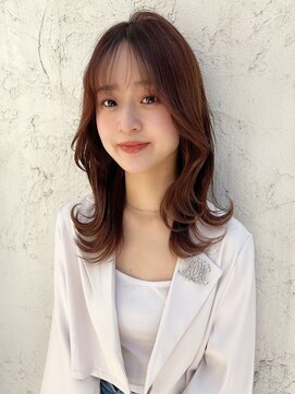 ロンド ストラーダ 心斎橋(Lond strada) 韓国前髪顔周りロング×デザインカラー[心斎橋/髪質改善]