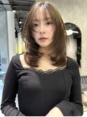 レイヤーカット 韓国ヘア グレージュ 20代/30代/40代/50代