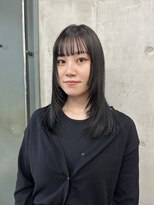 ソルトウォーター(SALT WATER) 顔まわりレイヤー 姫カット ダークグレージュ