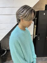 ハグ 横浜(HUG) メンズバレイヤージュ＊センターパート