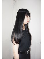 229&nbsp;レイヤーカット　ブルーブラック　　トリートメント