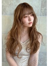 ビビディ バビディ ブー 河原町三条店(Bibbidi.bobbidi.boo) 顔まわりレイヤー×柔らかベージュカラー　チグチ
