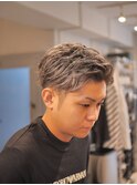 ツイスパ/フェザーパーマ/ホワイトメッシュ/シルバー