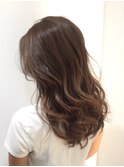 ミディアム20代30代40代カールセミディシアーカラー姫カットボブ