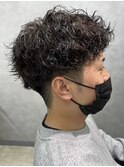 薩摩川内シャドウパーマ波巻きスパイラルパーマツイストパーマ