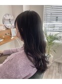 【ロング】【レイヤー】暗髪ローレイヤー