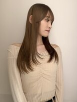 マイル 渋谷(mile)&nbsp;1回ブリーチベージュカラー/レイヤーカット/美髪