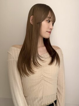 マイル 渋谷(mile) 1回ブリーチベージュカラー/レイヤーカット/美髪