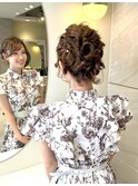 ヘアセット/お呼ばれアレンジ/結婚式参列者ヘアセット
