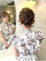 ヘアセット/お呼ばれアレンジ/結婚式参列者ヘアセット