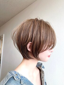アース 大分森町店(HAIR&MAKE EARTH) 抜け感ショート/ショートボブ/レイヤー/ブリーチ/ハイトーン