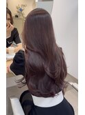 【ラベンダーピンク&レイヤーカット】《福岡透明感カラー》