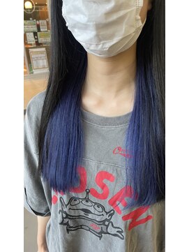 エイム ヘアメイク 横川店(eim HAIR MAKE) 耳掛け映え！鮮やかネイビーインナー