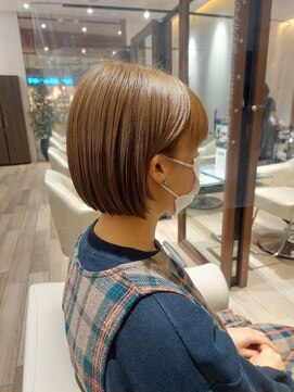 ゼルアヴェダ イオンモール与野(ZELE AVEDA) bob×ベージュカラー