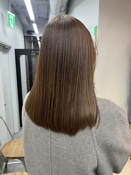 ヌープヘアーアイス(NUUP.hair ici) 30代40代髪質改善ココアブラウン艶感ストレート透明感赤み消し