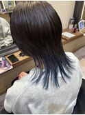ウルフ×襟足カラー