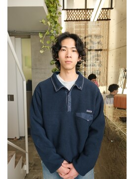 yosuke メンズロングウルフパーマ